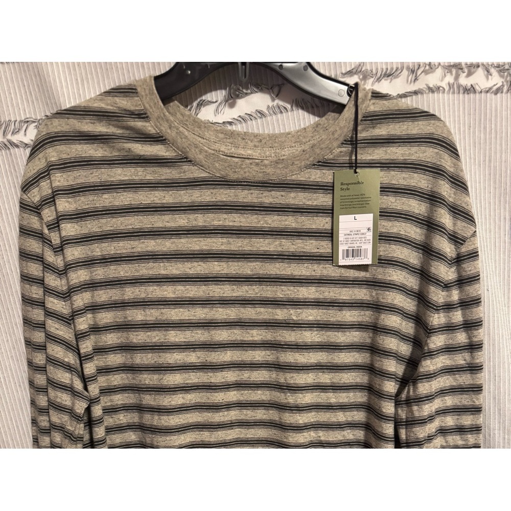 Goodfellow & Co. Gray Striped Tee